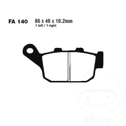 New ebc organic brake - new,