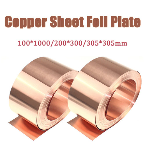 Pure copper strip - copper, 0.1-0.8mm