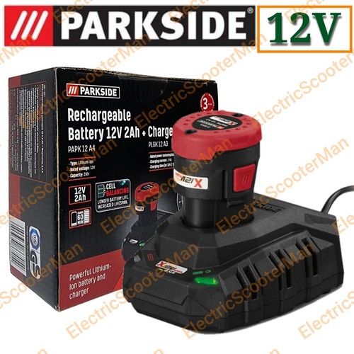 Parkside 12v 2ah battery and - 2ah,