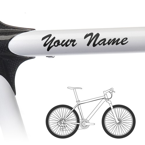 Custom bike name stickers - custom,