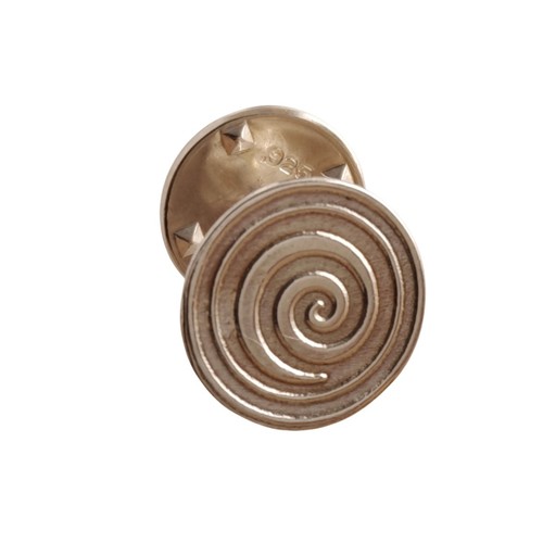 Sterling silver tie pin swirl - pin,