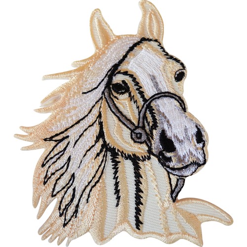 Horse iron sew patch - iron, on