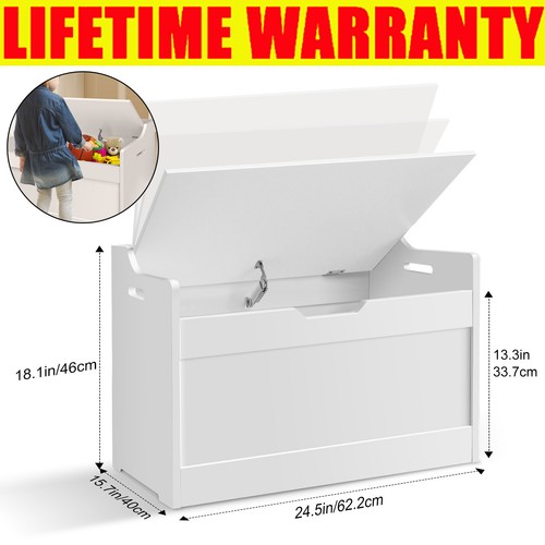 Kids wooden toy box - box, children