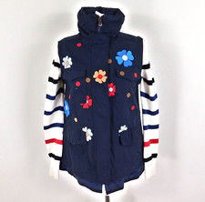 Desigual Navy Blue Coat Size