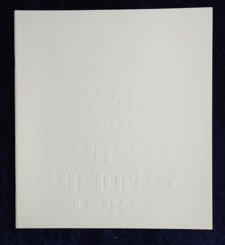 Porsche brochure 1982 with - 9.1982,
