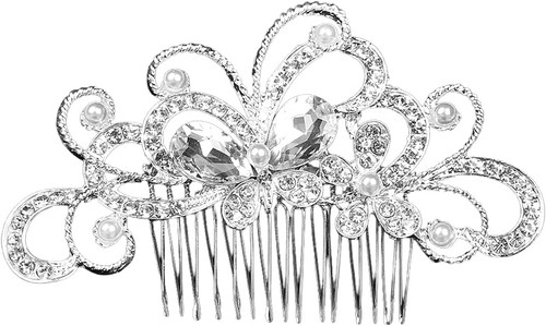 Rhinestone inlaid hair - rhinestone,
