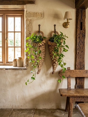 Vintage straw wicker - x, /