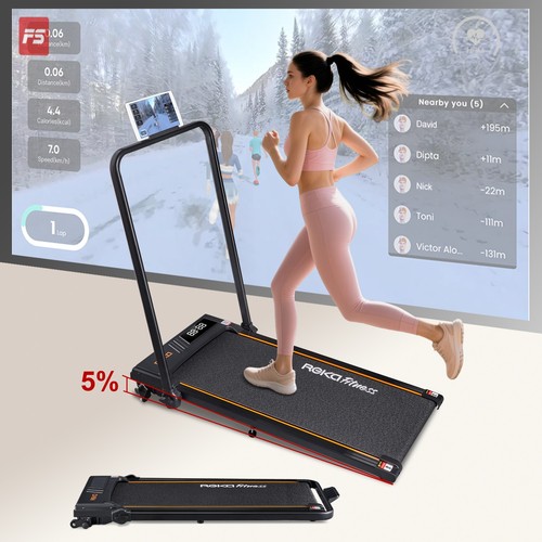 Reka fitness black treadmill - black,