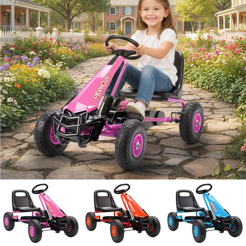 Kids pedal kart cart w - go, w/