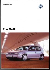 Volkswagen Golf Hatchback Mk4 2003-2004 UK Market Brochure V6 V5 GTi SE Match E