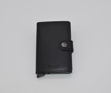 Secrid Mini Wallet in Crisple Black  , Leather    -  BRAND NEW WITH BOX 