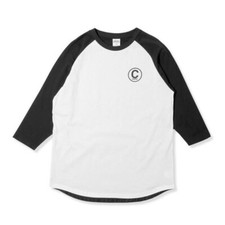 Crooks and Castles CROWN KNIT BASEBALL TOP NAVY/WHITE Longsleeve T-Shirt Raglan