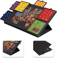 1500pcs Tilting Puzzle Board with 2-in-1 Designed Stand Cover Felt Mat 6 Drawers