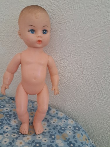 Small vintage baby - small, doll