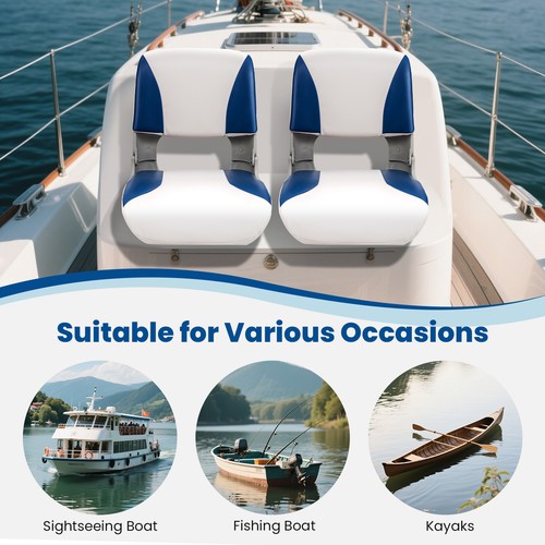 Foldable padded boat seat - foldable,