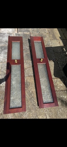 Dark wood saloon style doors - saloon,