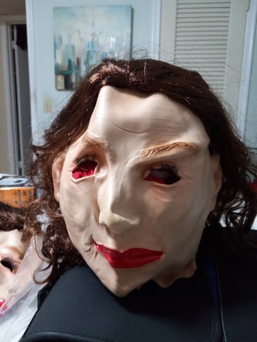 Latex female mask rubber human - mask,