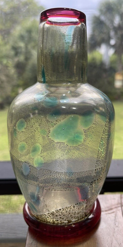 Blown glass bottle - glass,