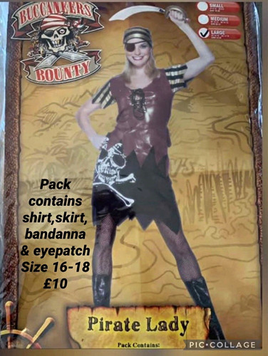Pirate lady ladies fancy dress - pirate,
