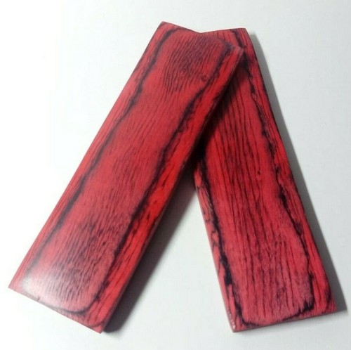 130mm pair red pakka wood - pair, of