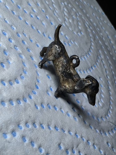 Vintage dachshund dog charm - vintage,