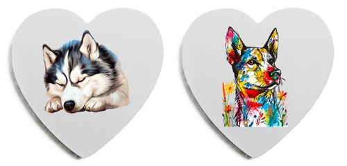 Siberian husky fridge magnet - siberian,