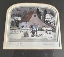GRAHAM CLARKE b1941 "February" Limited Edition ETCHING 94/250