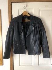 barbour ladies leather biker