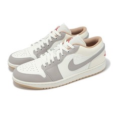 Nike Air Jordan 1 Low Sail College Grey Red Gum Men Shoes Sneaker AJ1 553558-169
