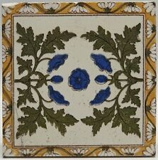 Antique Fireplace Tile Blue
