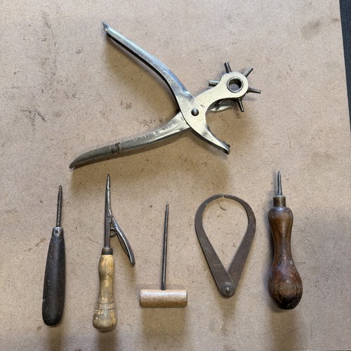 Vintage leatherworking tools - vintage,