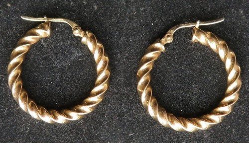 9ct yellow gold creole gypsy - gold,