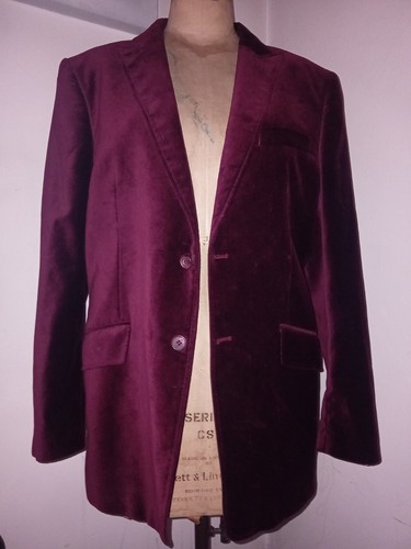 Mens burgundy velvet jacket - mens,