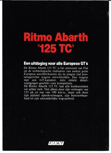 Fiat ritmo abarth 125 - fiat, tc
