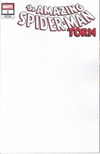 Amazing SpiderMan Torn No. 1 Blank Variant Cover D NOS Marvel 2025 New