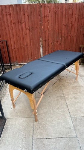 Massage table bed - table, black