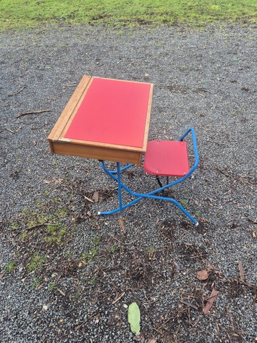 Vintage triang school - desk, and