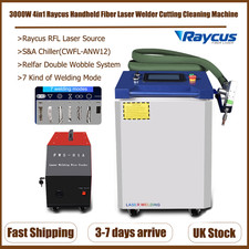 380V 3000W Raycus Double Wobble Laser Welder Welding Cutting Cleaning Machine