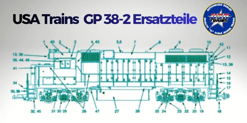 Usa trains gp38 spare - usa, parts