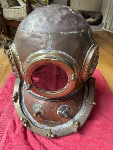 Diving helmet copper brass - helmet, kim
