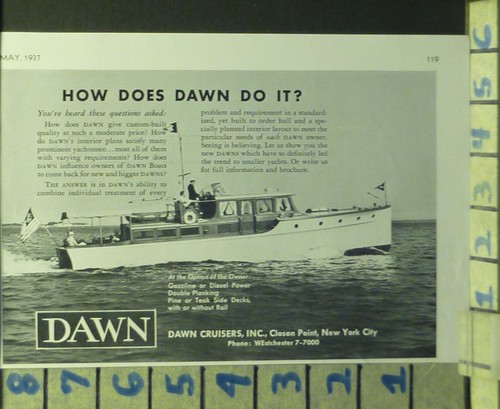 1937 dawn cabin - dawn, cruiser