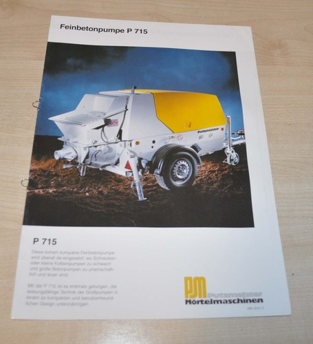 Putzmeister p715 screw pump - putzmeister,