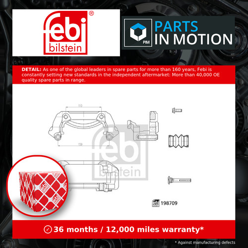 Brake caliper carrier front - caliper,