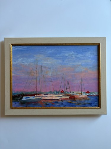 Beside sailboats sunset - beside, at