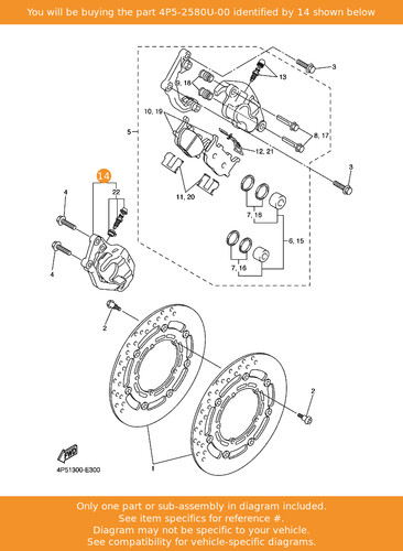 Yamaha caliper assy - assy, (right)