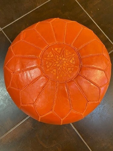 Moroccan handmade orange real - moroccan,