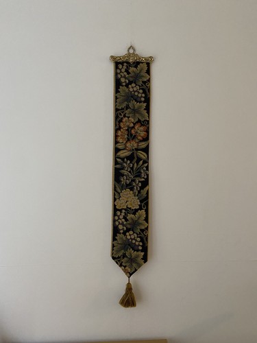 Vintage tapestry bell pull - vintage,