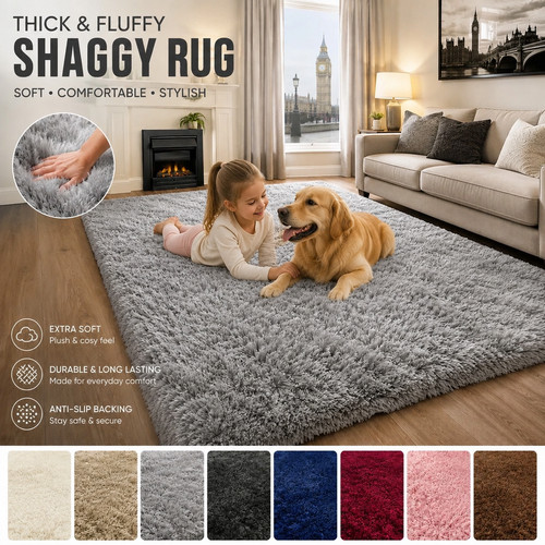 Fluffy rugs anti - fluffy,