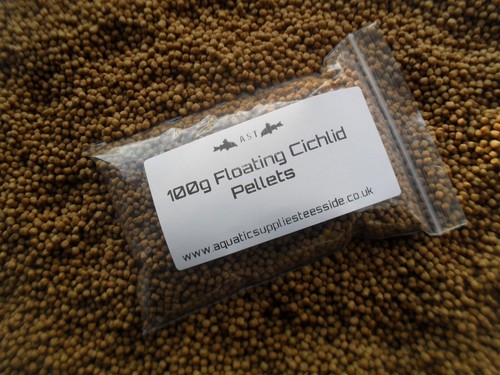 Floating cichlid pellets