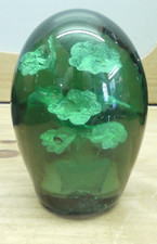 Antique Victorian Green Glass